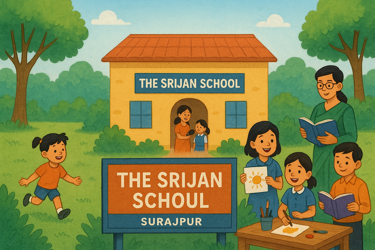 The Srijan School – Best School in Surajpur for Nursery to 8th Class